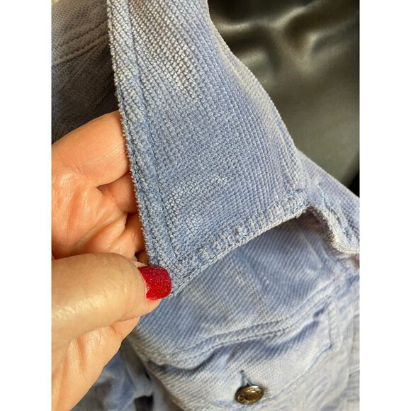 Vintage Light Blue Corduroy Snap Front Jacket Sz M - Picture 5 of 10